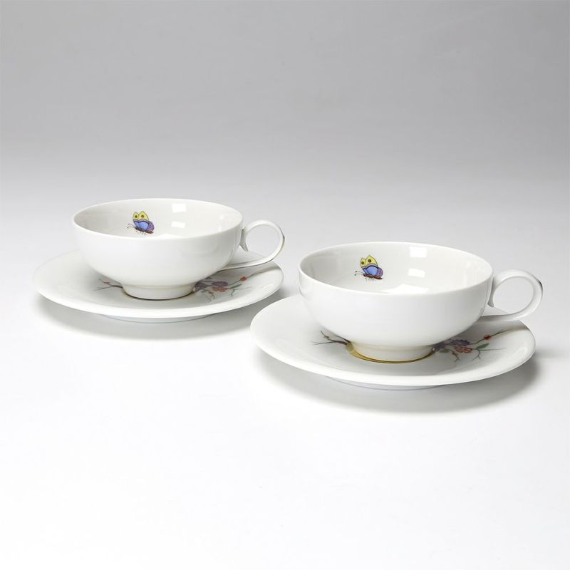 アウガルテン（AUGARTEN） エナセイロン（7061） ティーカップ＆ソーサー 200ml ペア（021）