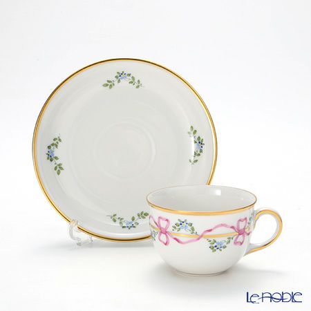 アウガルテン（AUGARTEN） ビーダーマイヤー リボン（6793） モカカップ＆ソーサー 80ml ペア（001）