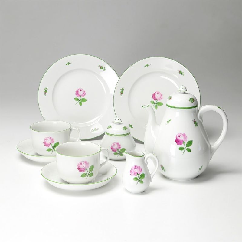 アウガルテン（AUGARTEN） ウィンナーローズ（5089） 2人用 コーヒー7点セット