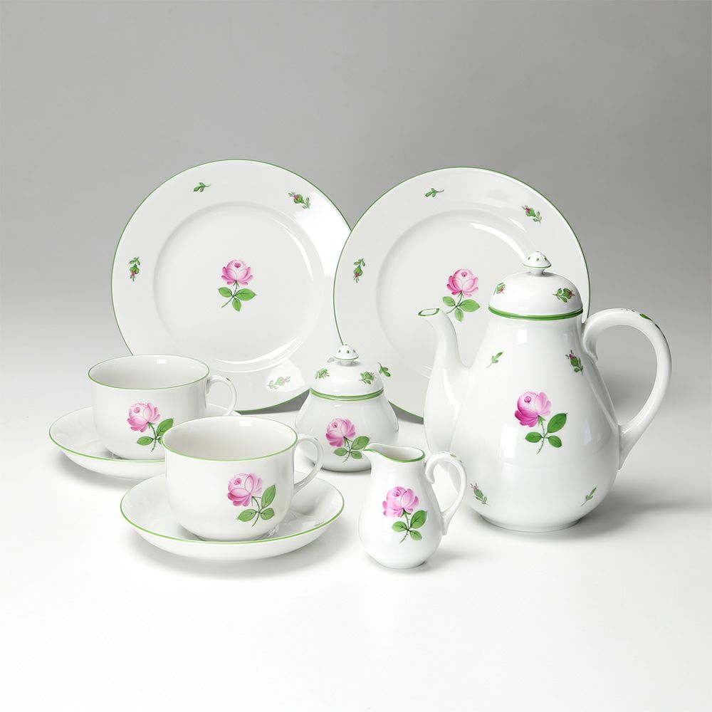 アウガルテン（AUGARTEN） ウィンナーローズ（5089） 2人用 コーヒー7点セット