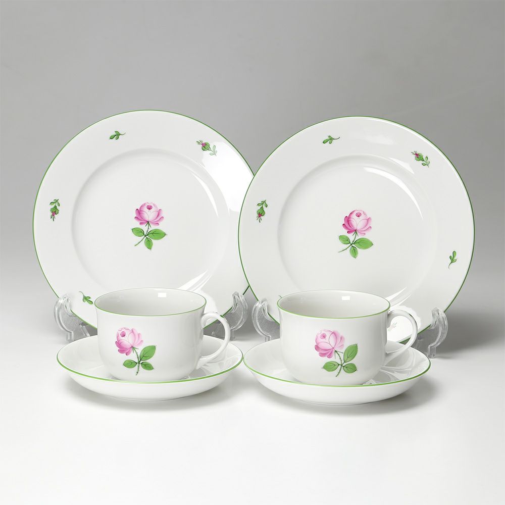 アウガルテン（AUGARTEN） ウィンナーローズ（5089） トリオセット ペア