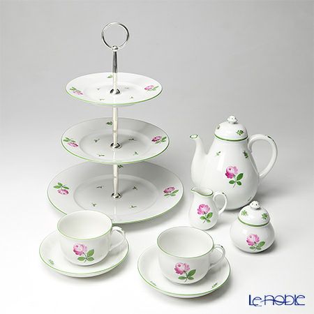 アウガルテン（AUGARTEN） ウィンナーローズ（5089） 2人用 コーヒーセット