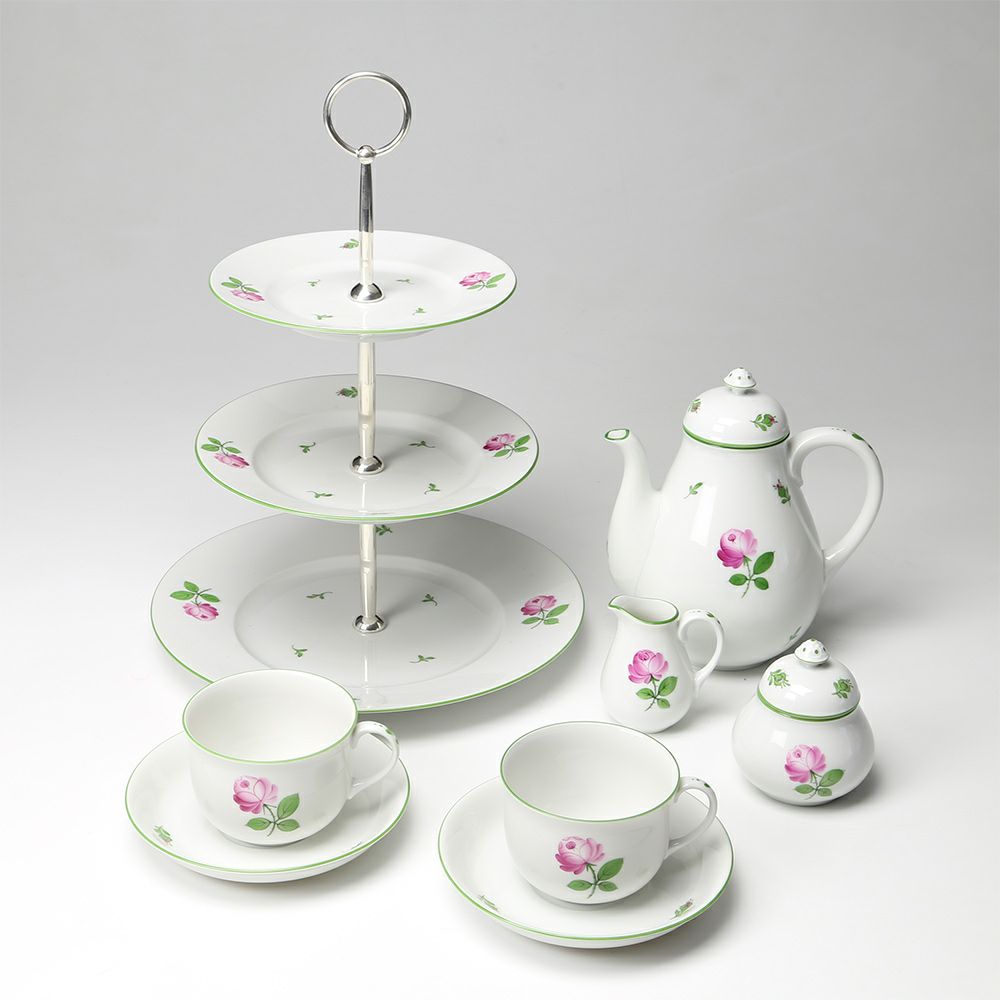 アウガルテン（AUGARTEN） ウィンナーローズ（5089） 2人用 コーヒーセット