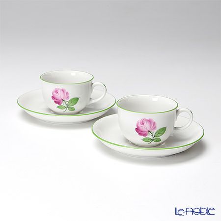 アウガルテン（AUGARTEN） ウィンナーローズ（5089） モカカップ＆ソーサー 80ml ペア（001）