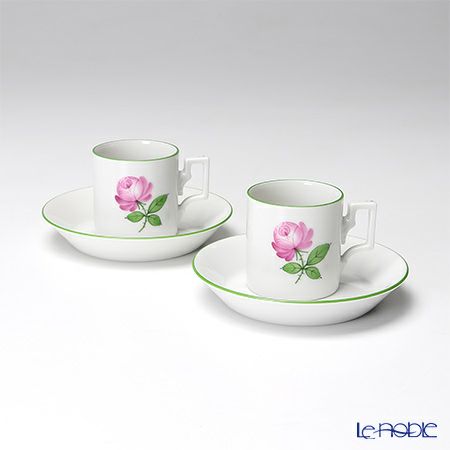 アウガルテン（AUGARTEN） ウィンナーローズ（5089） モカカップ＆ソーサー ハプスブルク ペア（059）