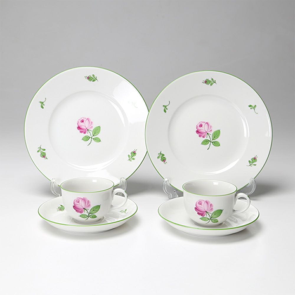 アウガルテン（AUGARTEN） ウィンナーローズ（5089） トリオセット（モカ） ペア