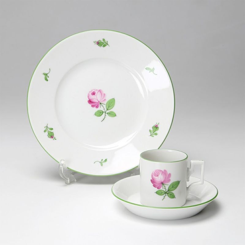 アウガルテン（AUGARTEN） ウィンナーローズ（5089） トリオセット（モカ ハプスブルク）