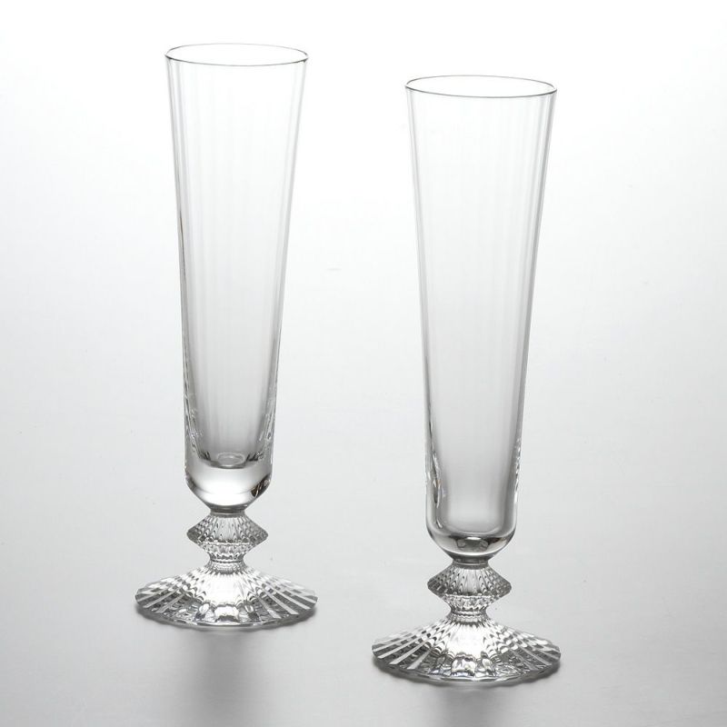 バカラ（Baccarat） ミルニュイ 2-104-722（2-811-795） シャンパンフルート 22cm ペア