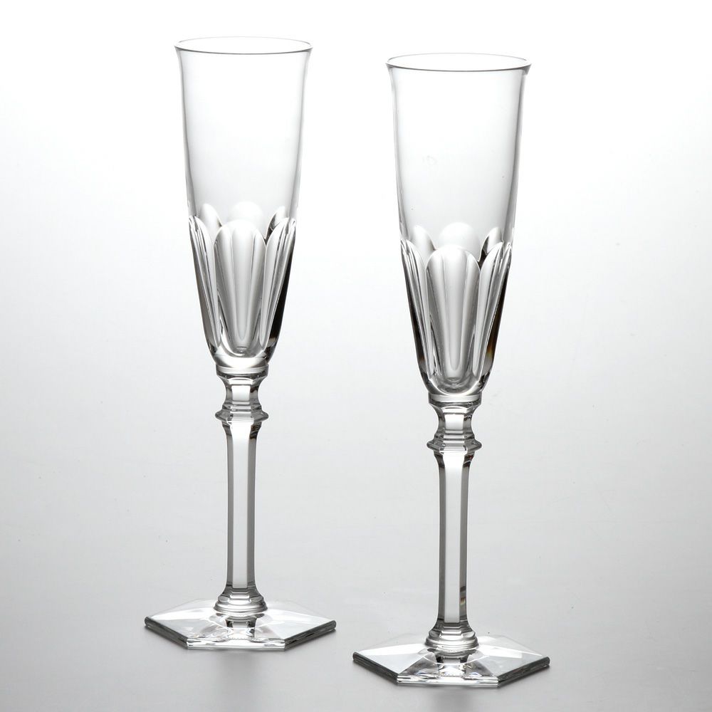 バカラ（Baccarat） アルクール イブ 2-802-586（2-802-588） シャンパンフルート 24.5cm ペア