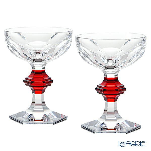バカラ（Baccarat） アルクール 2-814-393（2-814-393） シャンパンクープ レッドボタン（ラッカージュ仕上げ） ペア