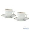 バカラ（Baccarat）ポーセリンコレクション タリランド 2-817-030 コーヒーカップ＆ソーサー ゴールド ペア ※磁器製※