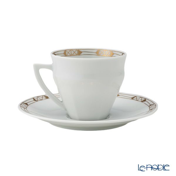 バカラ（Baccarat）ポーセリンコレクション タリランド 2-817-030 コーヒーカップ＆ソーサー ゴールド ペア ※磁器製※