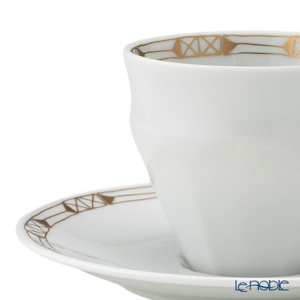 バカラ（Baccarat）ポーセリンコレクション タリランド 2-817-030 コーヒーカップ＆ソーサー ゴールド ペア ※磁器製※