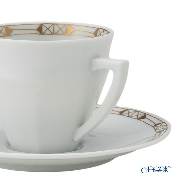 バカラ（Baccarat）ポーセリンコレクション タリランド 2-817-030 コーヒーカップ＆ソーサー ゴールド ペア ※磁器製※