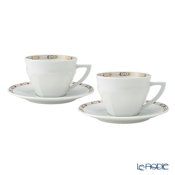バカラ（Baccarat）ポーセリンコレクション タリランド 2-817-031 ティーカップ＆ソーサー ゴールド ペア※磁器製※