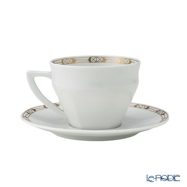 バカラ（Baccarat）ポーセリンコレクション タリランド 2-817-031 ティーカップ＆ソーサー ゴールド ペア※磁器製※