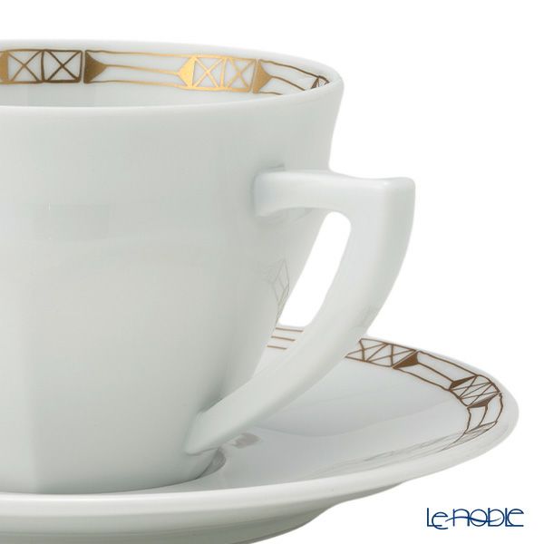 バカラ（Baccarat）ポーセリンコレクション タリランド 2-817-031 ティーカップ＆ソーサー ゴールド ペア※磁器製※