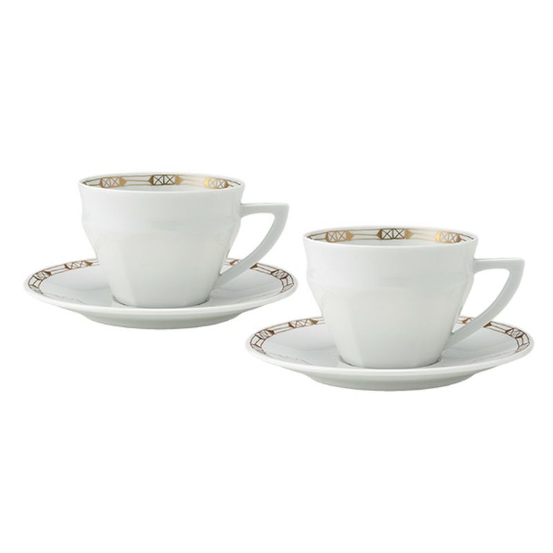 バカラ（Baccarat）ポーセリンコレクション タリランド 2-817-031 ティーカップ＆ソーサー ゴールド ペア※磁器製※