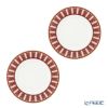 バカラ（Baccarat）ポーセリンコレクション アルカディア 2-817-036 プレート 21cm レッド ペア※磁器製※
