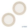 バカラ（Baccarat）ポーセリンコレクション アルカディア 2-817-041 プレート 21cm ゴールド ペア ※磁器製※