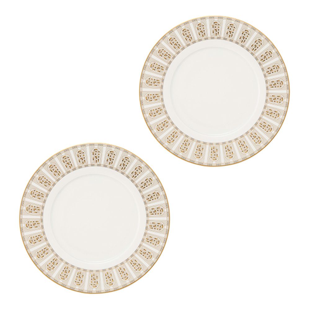 バカラ（Baccarat）ポーセリンコレクション アルカディア 2-817-041 プレート 21cm ゴールド ペア ※磁器製※