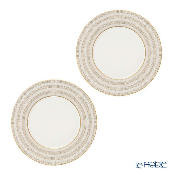 バカラ（Baccarat）ポーセリンコレクション アルカディア 2-817-042 プレート 27cm ゴールド ペア※磁器製※