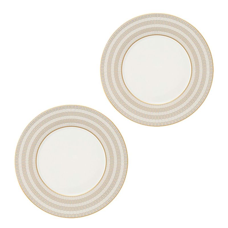 バカラ（Baccarat）ポーセリンコレクション アルカディア 2-817-042 プレート 27cm ゴールド ペア※磁器製※