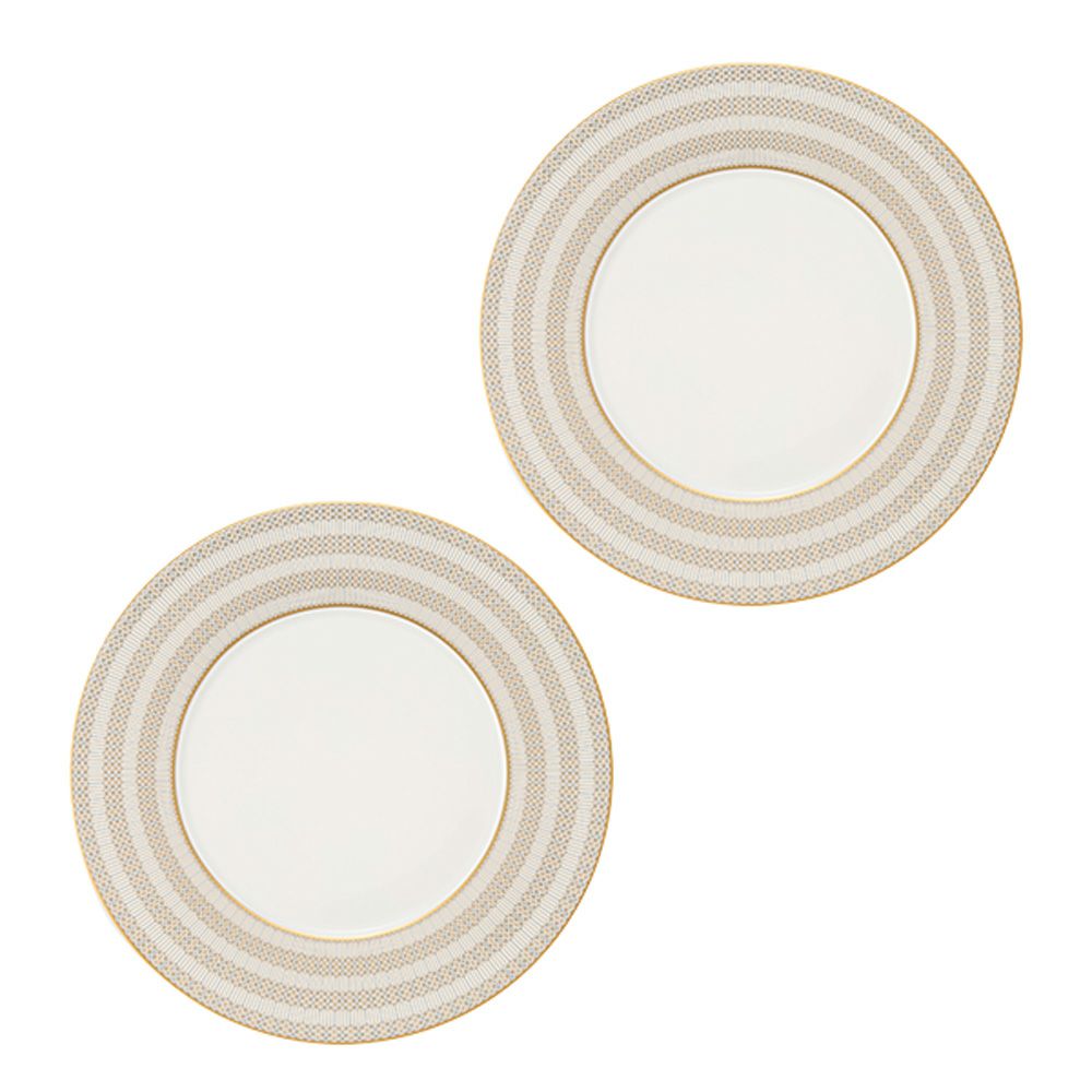 バカラ（Baccarat）ポーセリンコレクション アルカディア 2-817-042 プレート 27cm ゴールド ペア※磁器製※