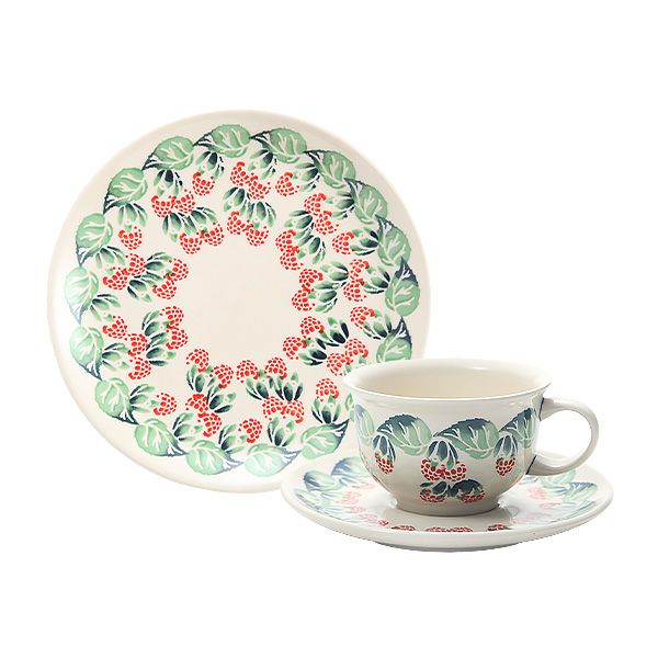 ポーリッシュポタリー（ポーランド陶器） ボレスワヴィエツ トリオセット ティー D-1170