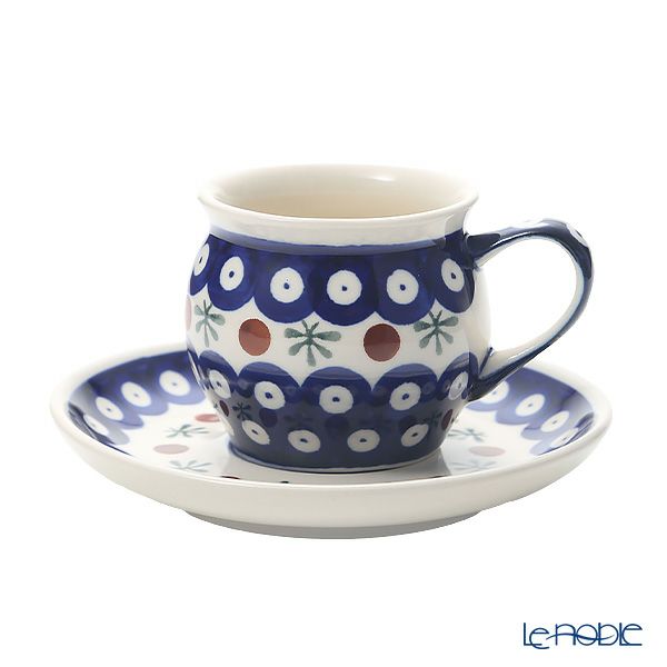 ポーリッシュポタリー（ポーランド陶器） ボレスワヴィエツ トリオセット コーヒー D-41