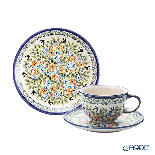 ポーリッシュポタリー（ポーランド陶器） ボレスワヴィエツ トリオセット ティー DU-182