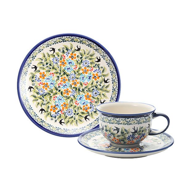 ポーリッシュポタリー（ポーランド陶器） ボレスワヴィエツ トリオセット ティー DU-182