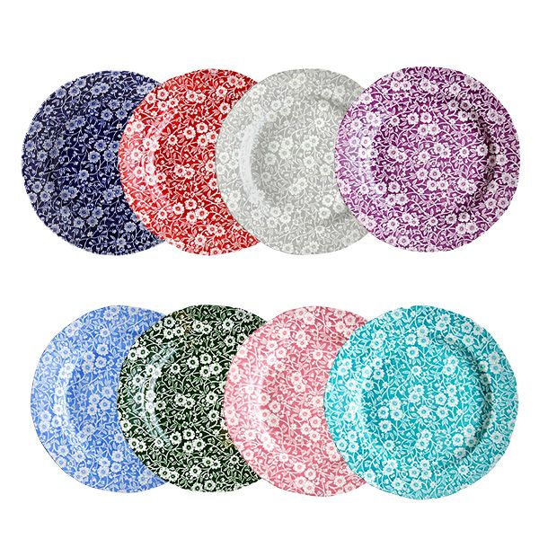 バーレイ 限定キャリコ柄 プレート 21.5cm 8色セット | ブランド洋食器