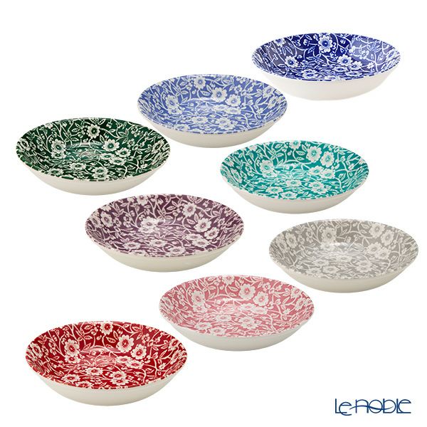 バーレイ 限定キャリコ柄 フルーツプレート／ボウル 12cm 8色セット