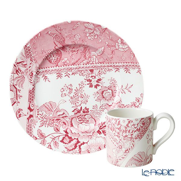 バーレイ エングレイバーズ 2点セット プレート 22cm ＆ マグカップ ピンク