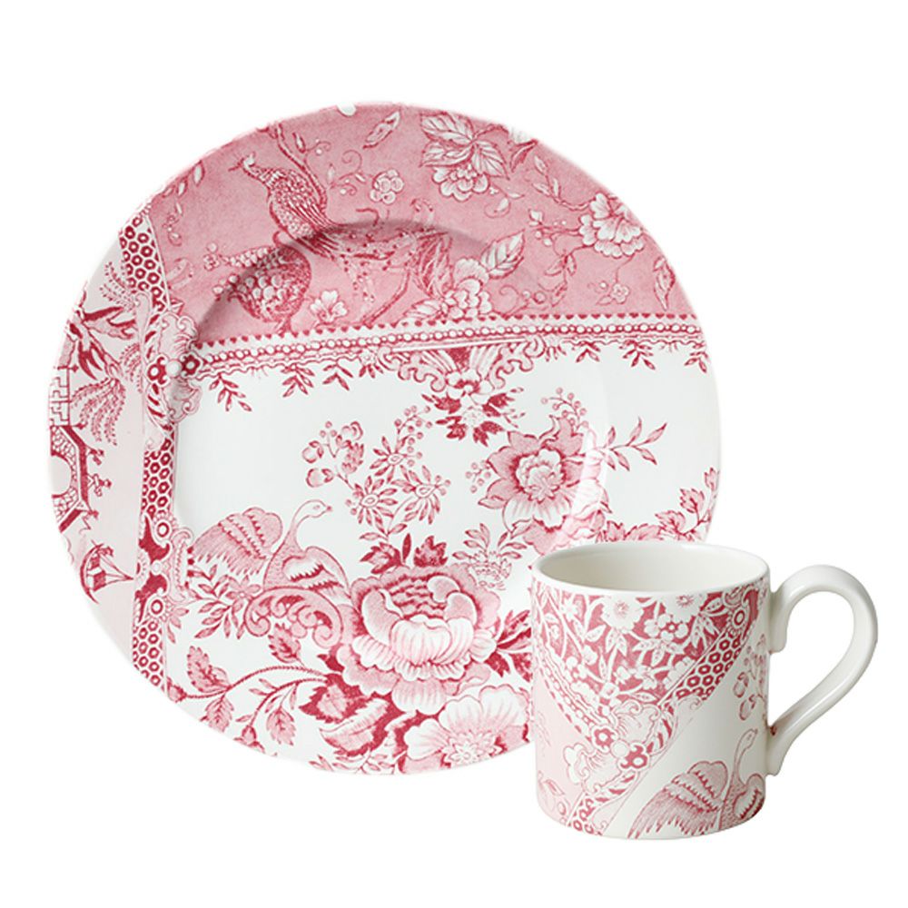 バーレイ エングレイバーズ 2点セット プレート 22cm ＆ マグカップ ピンク