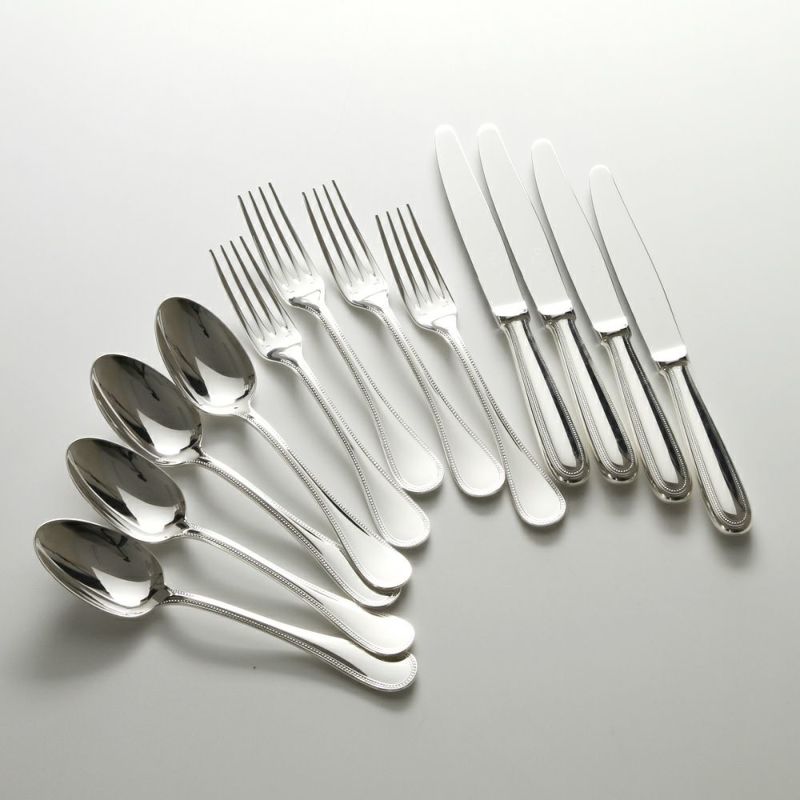 クリストフル パール 0010 4人用セット（スタンダード スプーン・フォーク・ナイフ） 【ブランドボックス付】