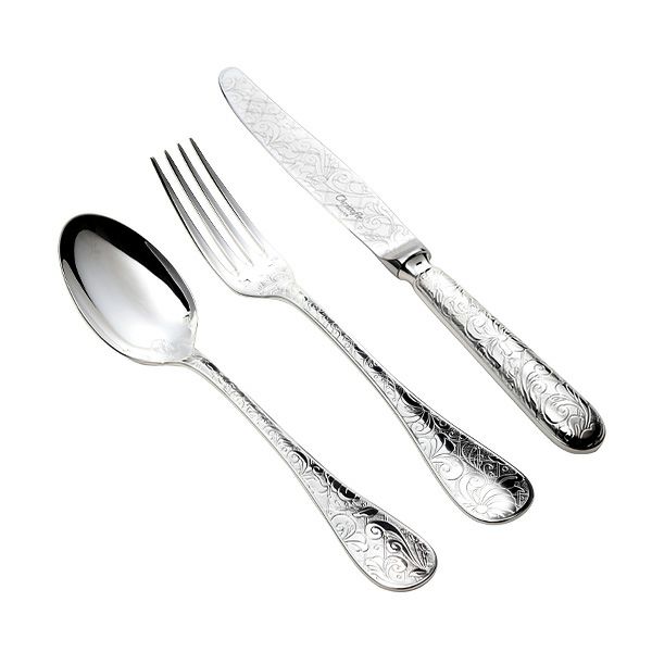 クリストフル ジャルダンエデン 0054 テーブル 3点セット スプーン＆フォーク＆ナイフ