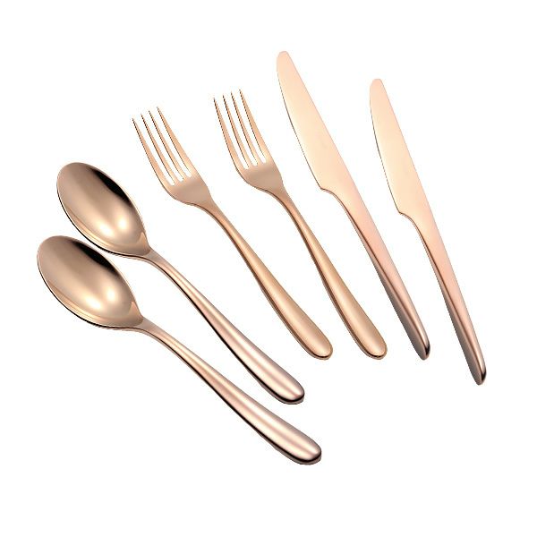 クリストフル ラーム ステンレス 2327 テーブル6点セット ステンレス製 カッパーピンク