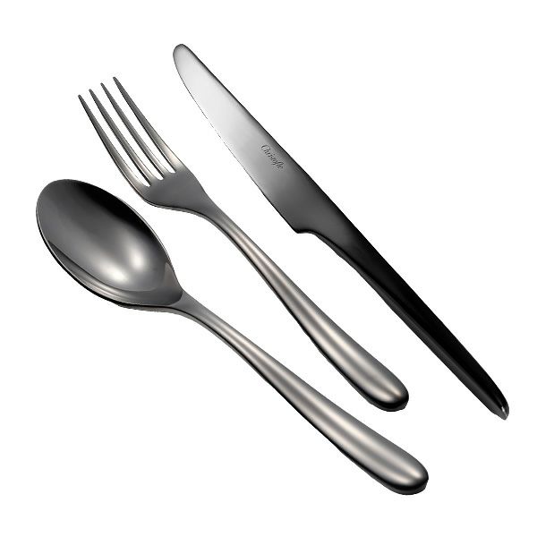 クリストフル ラーム ステンレス 2327 テーブル3点セット ステンレス製 ブラック