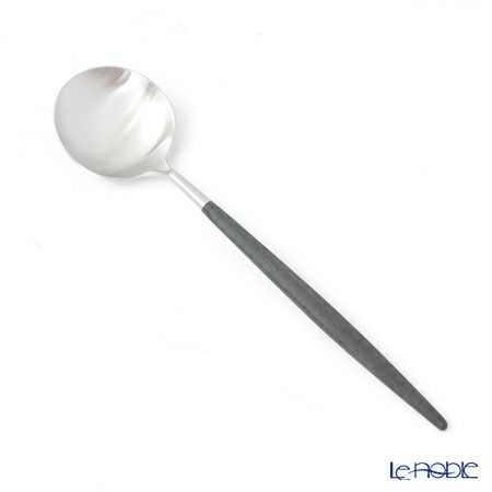 クチポール ゴア GOA ブラック／シルバー テーブルスプーン＆フォークセット マット仕上げ