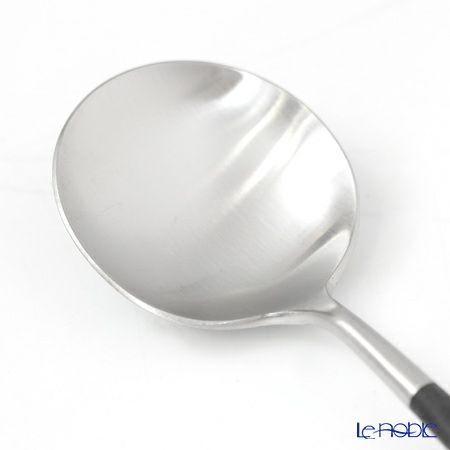 クチポール ゴア GOA ブラック／シルバー テーブルスプーン＆フォークセット マット仕上げ