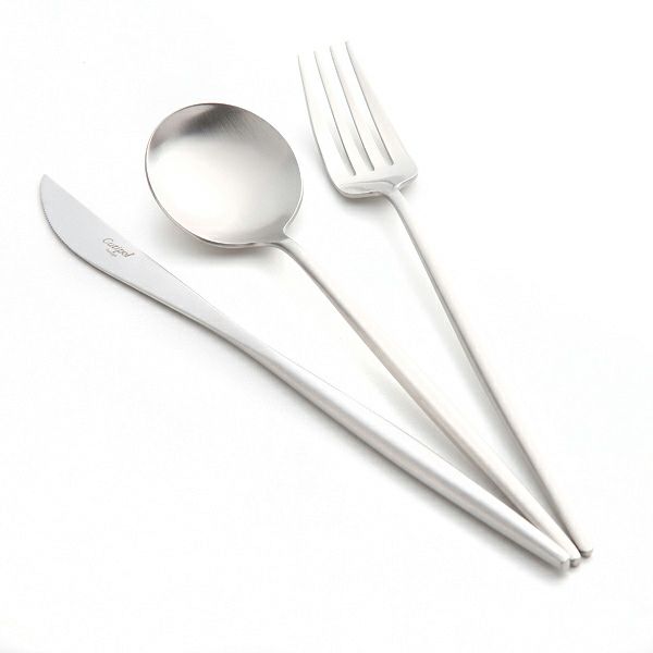 クチポール ムーン MOON MATT シルバー テーブル3点セット マット仕上げ 【ブランドボックス付】