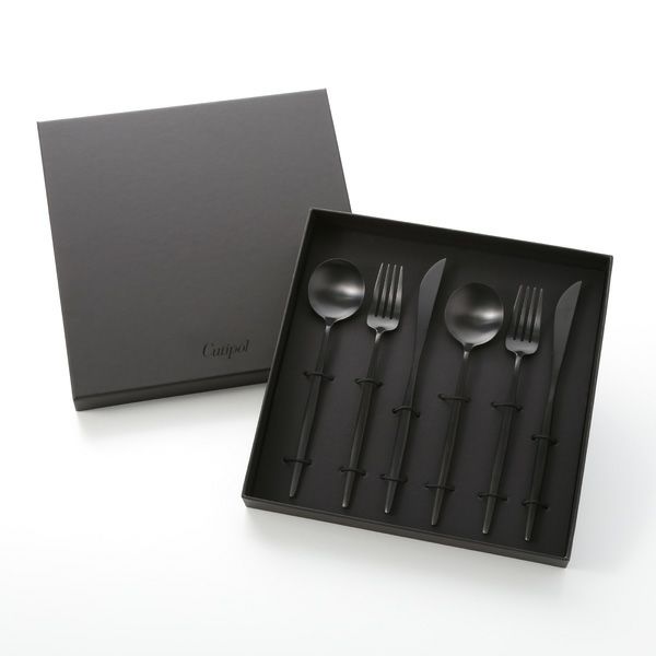 クチポール ムーン MOON マットブラック テーブル6点セット マット仕上げ 【ブランドボックス付】