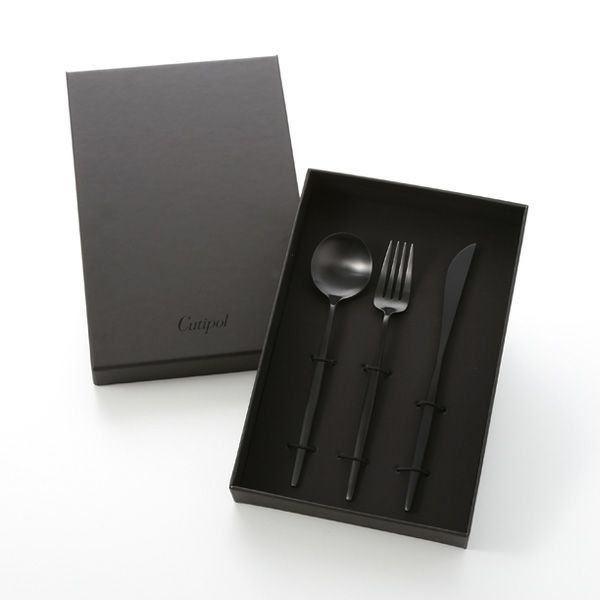 クチポール ムーン MOON マットブラック テーブル3点セット マット