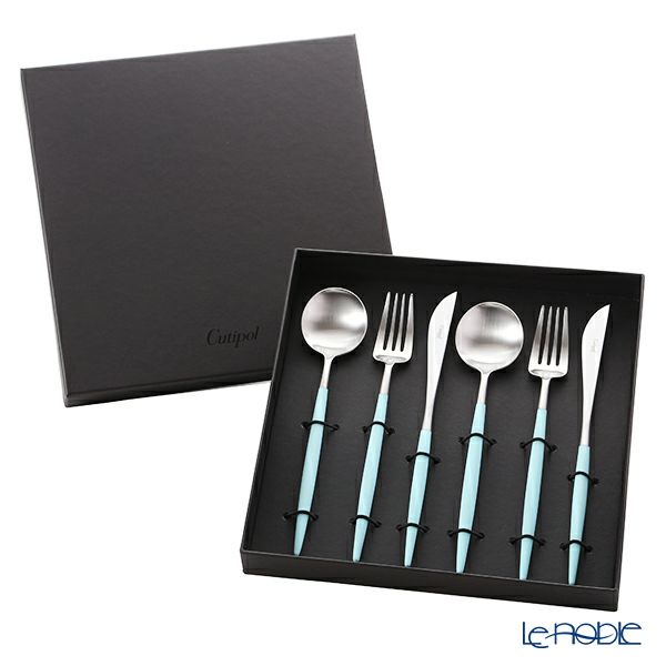 クチポール ゴア GOA ターコイズ／シルバー テーブル6点セット マット仕上げ 【ブランドボックス付】