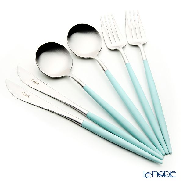 クチポール ゴア GOA ターコイズ／シルバー テーブル6点セット マット仕上げ 【ブランドボックス付】