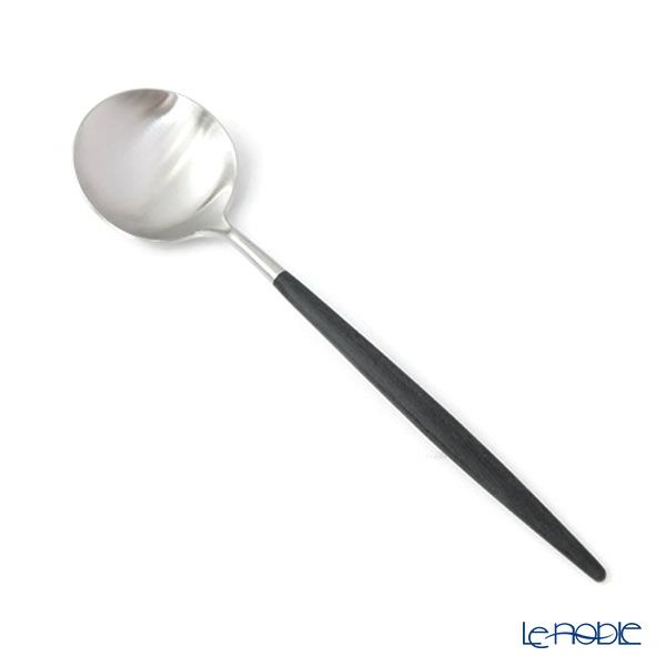 クチポール ゴア GOA ブラック／シルバー テーブルスプーン＆テーブルフォーク 2点セット マット仕上げ【ロゴ入リネン袋付】