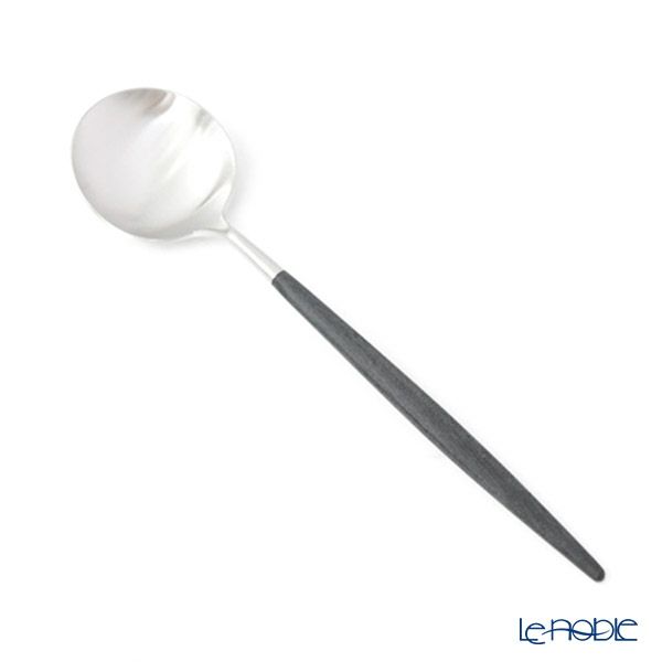 クチポール ゴア GOA ブラック／シルバー マット仕上げ テーブルスプーン＆フォーク＆ナイフ＆カトラリーレスト 8点セット【ブランドボックス付】