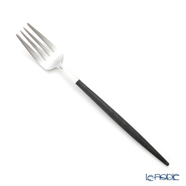 クチポール ゴア GOA ブラック／シルバー マット仕上げ デザートスプーン＆デザートフォーク＆デザートナイフ 3点セット【ブランドボックス付】